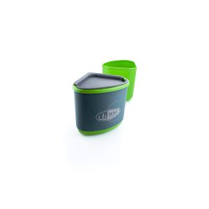 GSI GOURMET NESTING MUG AND BOWL GREEN