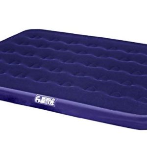 WORLD FAMOUS VELOUR TOP AIR BED DOUBLE NAVY