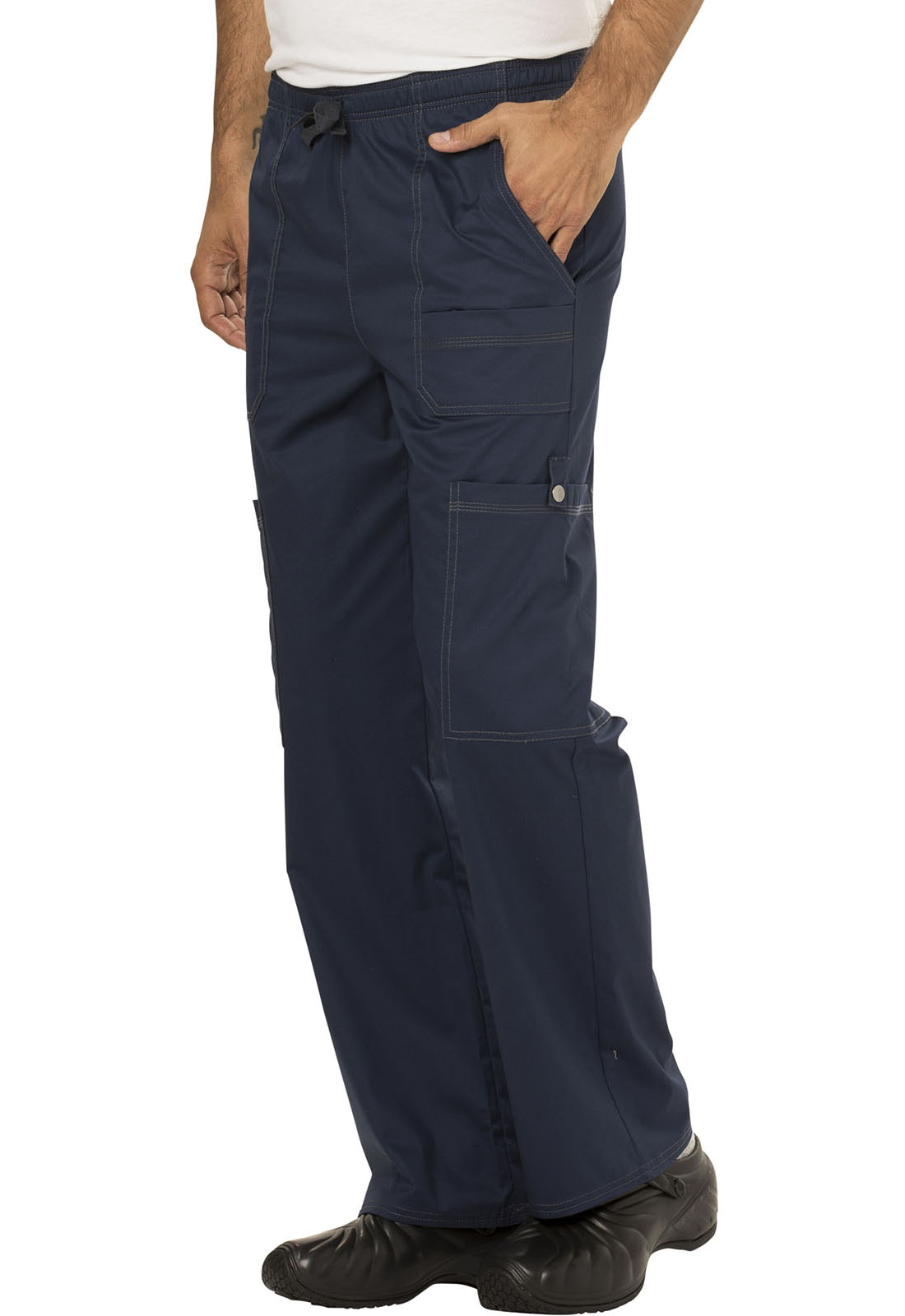 MENS DRAWSTRING CARGO PANT NAVY LG