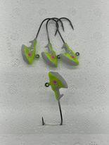 BIG SKY 1/4OZ ERIE STAND UP 4PK GLOW WH TRANS YEL SPLASH TOP PINK EYE