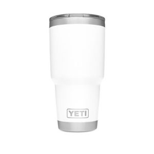YETI RAMBLER 30OZ WHITE W/MS
