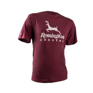 REMINGTON MEN T-SHIRT SHORT SLEEVES 88117 BURGUNDY