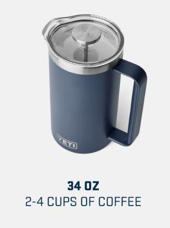 YETI INTL RAMBLER 34OZ/ 1L FRENCH PRESS