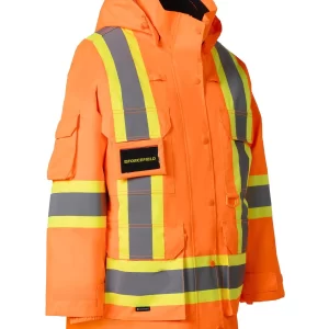 FORCEFIELD WOMEN'S HI VIS ORG 4 IN 1 PARKA