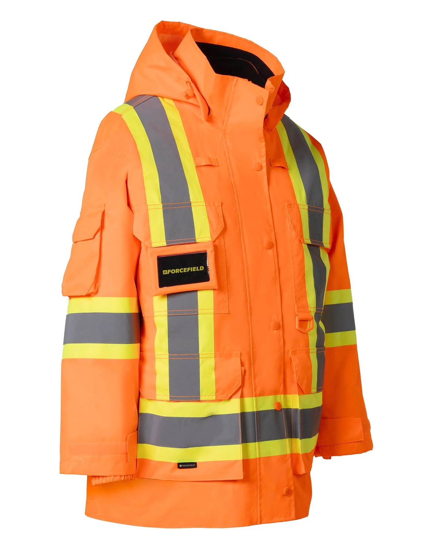 FORCEFIELD WOMEN'S HI VIS ORG 4 IN 1 PARKA