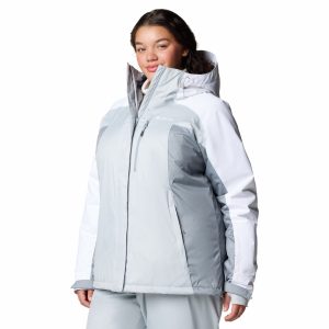 COLUMBIA LADIES SNOWY SUMMIT INSULATED JKT GREY/WH