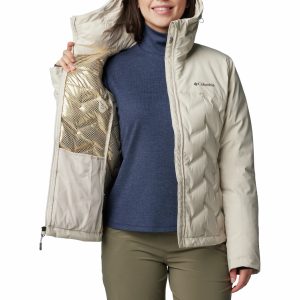 COLUMBIA LADIES GRAND TREK III DOWN JACKET STONE