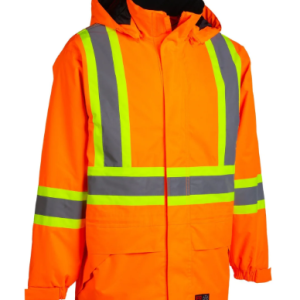 FORCEFIELD HI VIS ORG FR RIPSTOP HEAVY WEIGHT LINED JACKET