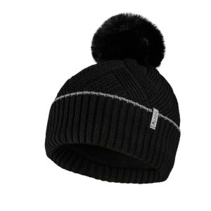 ALPER BLACK BERNINA TUQUE W/POMPOM