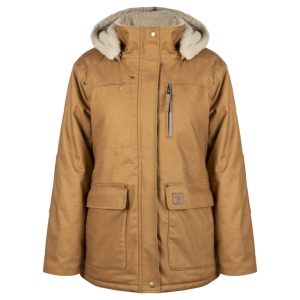 P & F INSULATED WOMEN'S DUCK JACKET CAMEL