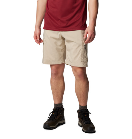 COLUMBIA MENS SILVER RIDGE UTILITY CARGO SHORT 10" - ANCIENT FOSSIL