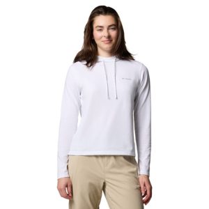 COLUMBIA WOMENS SUN TREK HOODIE II WHITE
