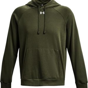 UA RIVAL FLEECE HOODIE GREEN