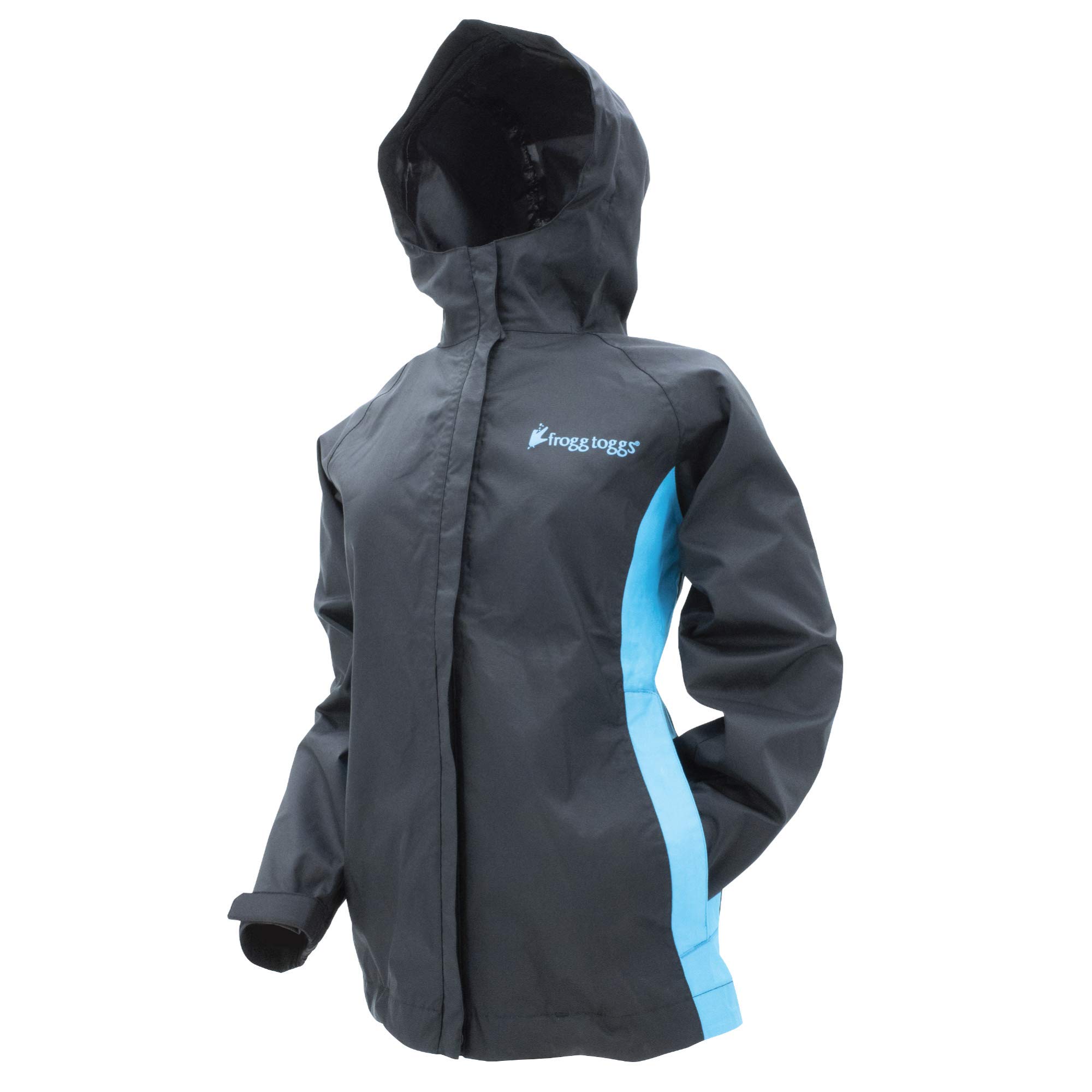 FROGG TOGGS WOMENS STORMWATCH JACKET BLACK/TURQUIOSE