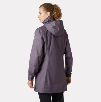 HH W ADEN LONG COAT 654 SMOKED PURPLE