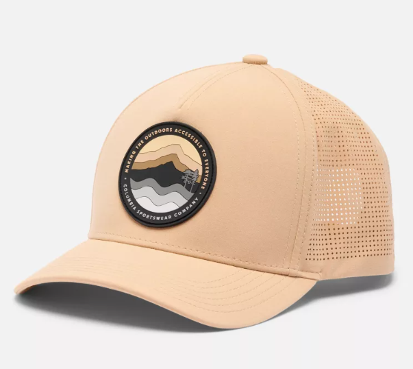COLUMBIA MOUNTAINCAP 3D STRETCH SNAP BACK, CANOE, CIRCULAR LINESCAPE