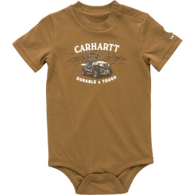 CARHARTT KIDS SHORT SLEEVE TOUGH BODYSUIT CARHARTT BROWN