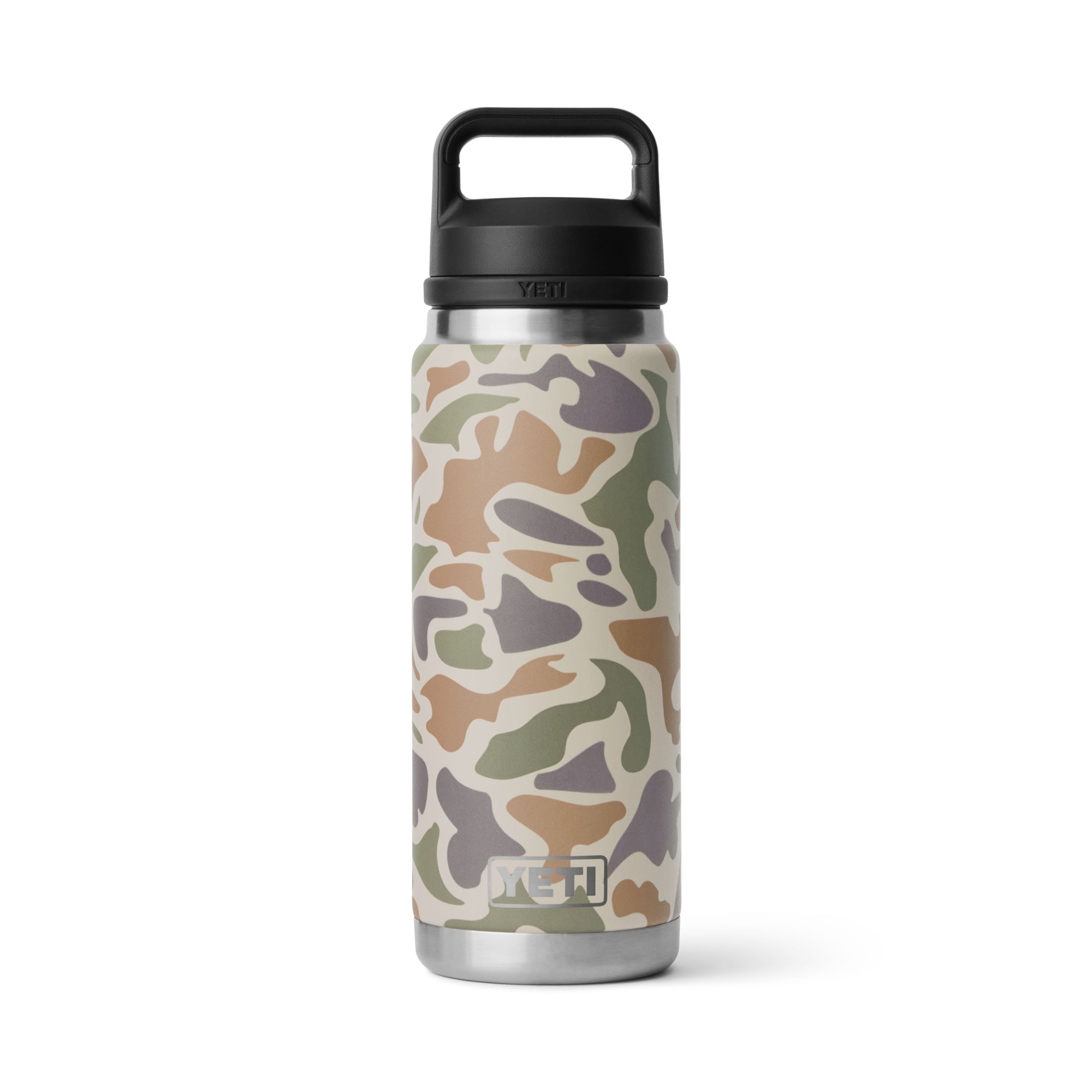 YETI RAMBLER 26OZ BOTTLE CHUG CAP TAN CAMO